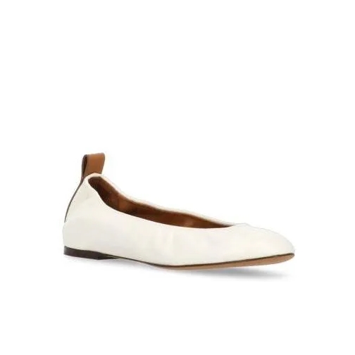 Lanvin Leather Ballerinas White Ballerina