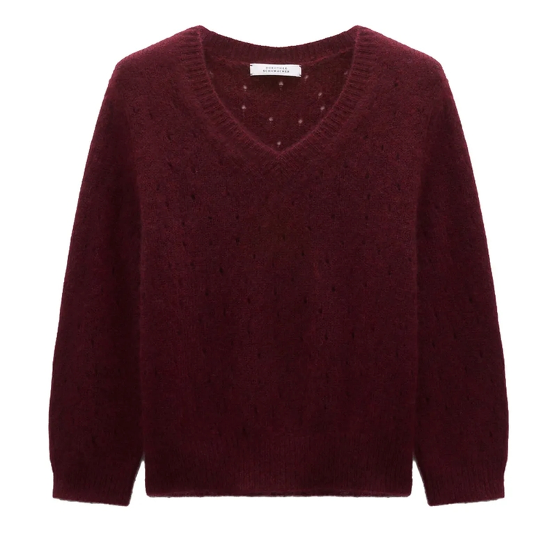 Dorothee Schumacher Trui LUXURY LOVE pullover merlot