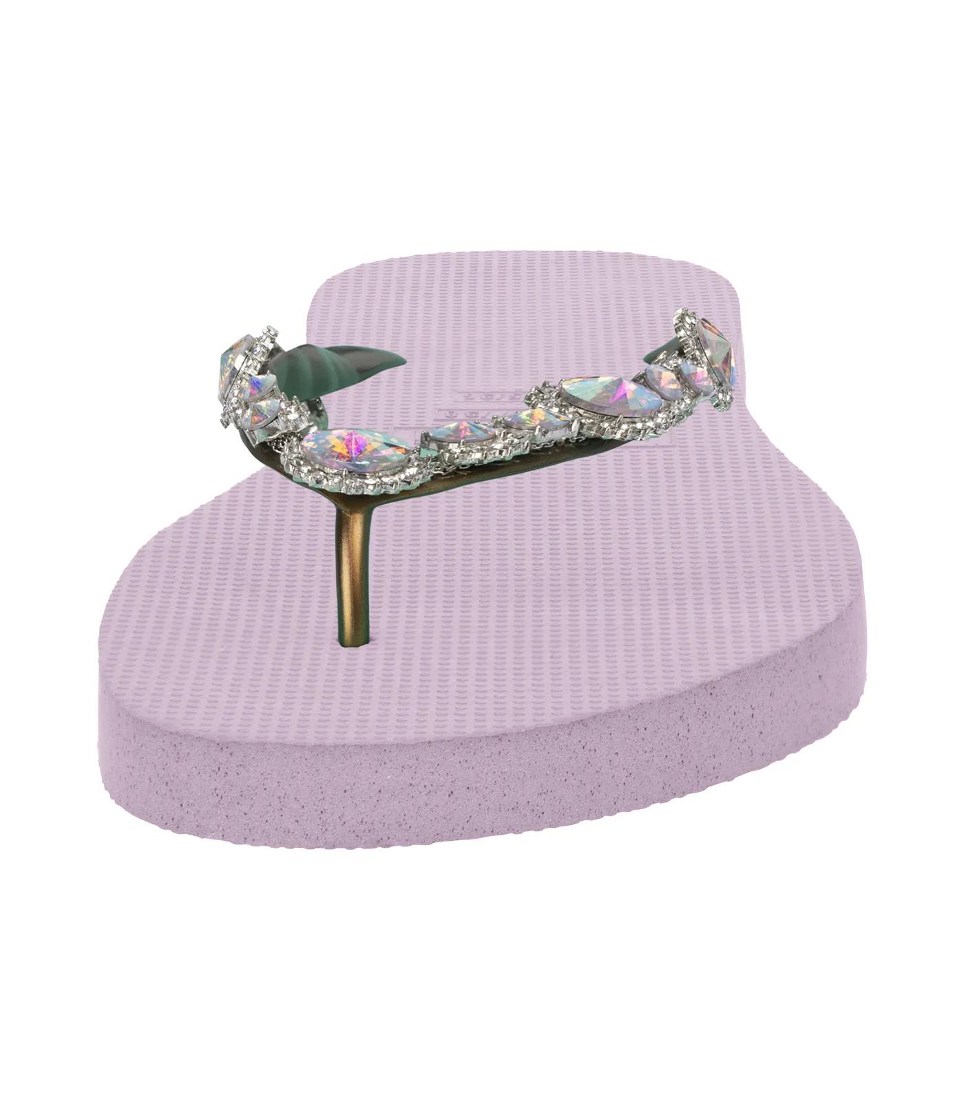 Thumbnail - UZURII Slipper & Pantoletten - platte hausschuhe Chrystal Marilyn - Gr. 35,5 (EU) - in Lila - für Damen