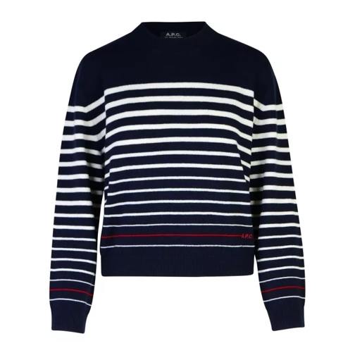 A.P.C.  'Billie' Navy Wool Sweater Blue