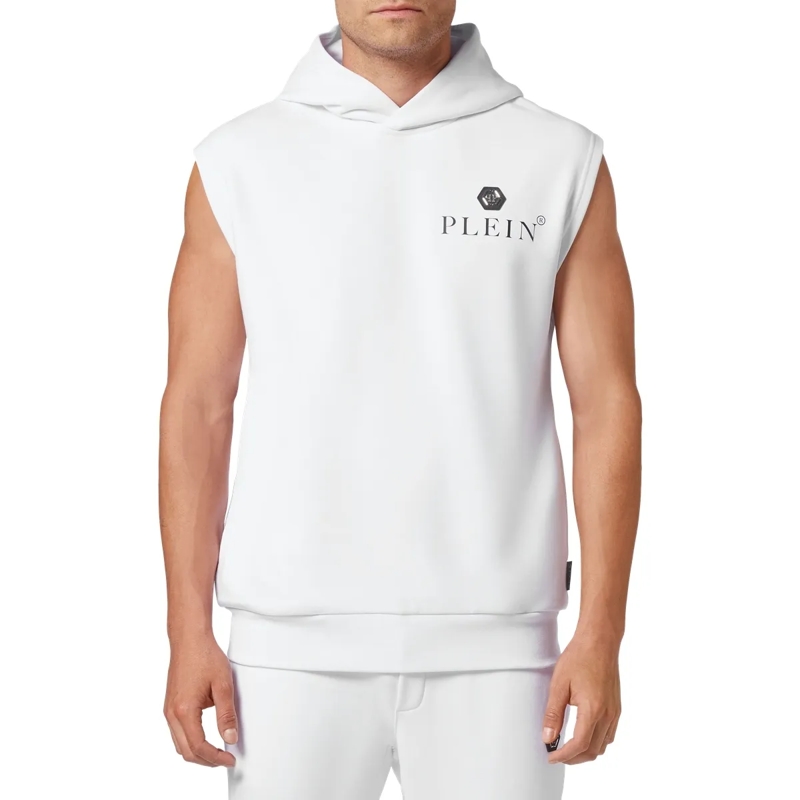 Philipp Plein Top Kapuzen-Sweatshirt Basic weiss(Image 3)