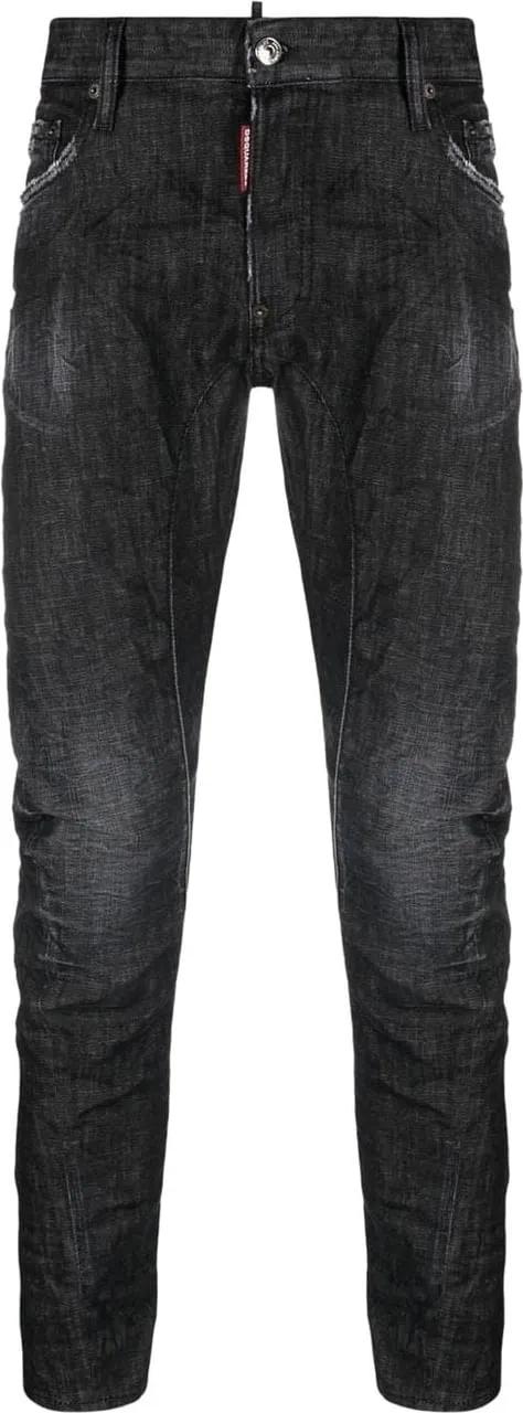 Thumbnail - Dsquared2 - Tidy Biker Slim Fit Jeans - Größe 50 - schwarz