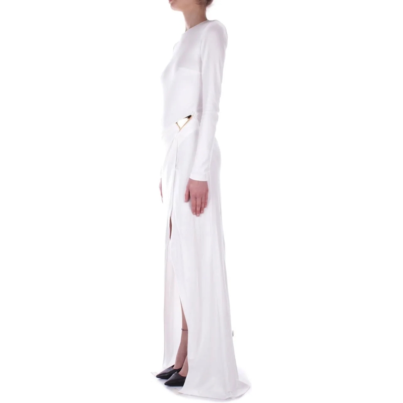 Elisabetta Franchi Robe midi Dresses Ivory weiß