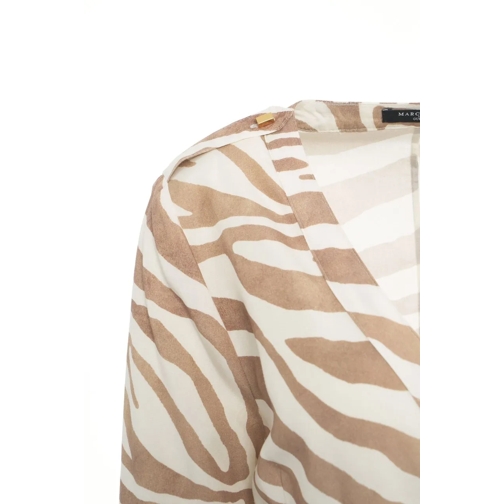 Guess Robes midi Maxi dress with animal print beige (Image 4)