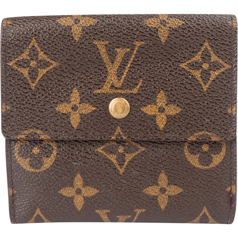 Louis Vuitton Geldbörse Louis Vuitton Canvas Monogram Elise Wallet braun