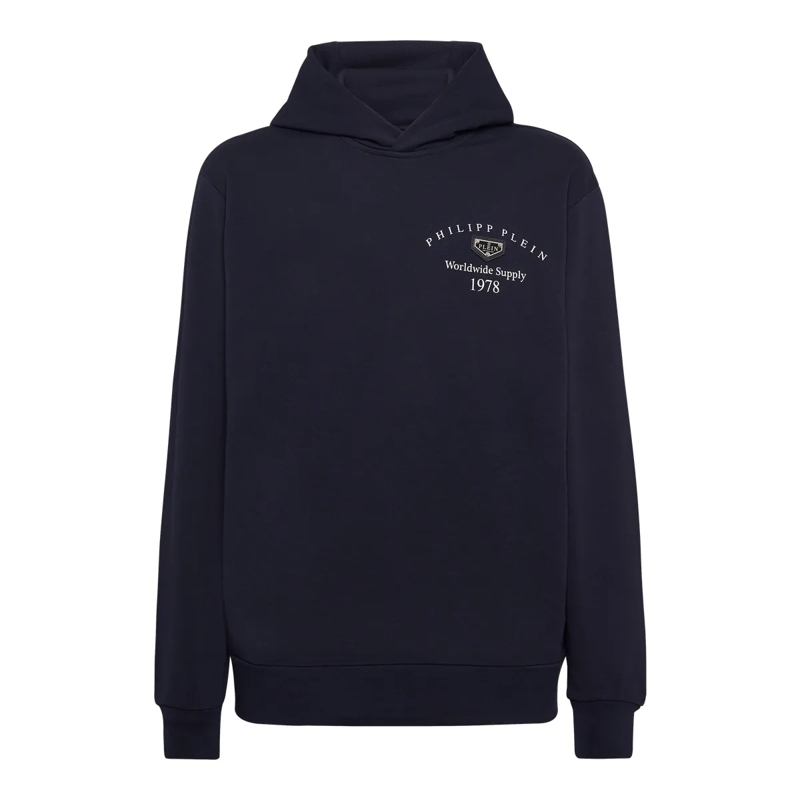 Philipp Plein Top Kapuzen-Sweatshirt dunkel-blau