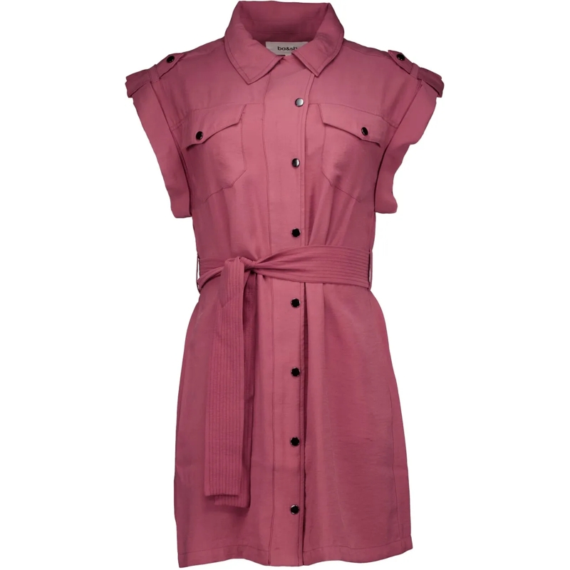 BASH Midikleid Ba&sh Diala Jurken Roze 1e26dial rose