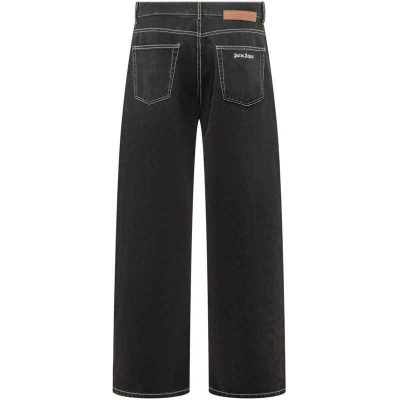 Palm Angels Boyfriend-Jeans Jeans a 5 Tasche schwarz(Image 2)