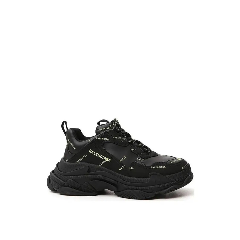 Balenciaga Lage-top sneaker Chunky Black Sneakers With Logo Detail And Robust  Black