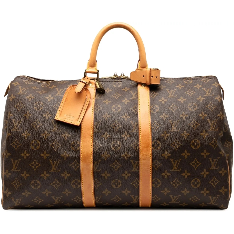 Louis Vuitton Weekender Monogram Keepall 45 braun