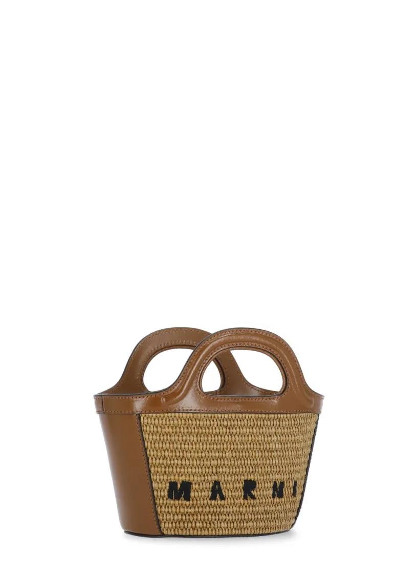 Marni Crossbody bags Tropicalia Micro Hand Bag in bruin