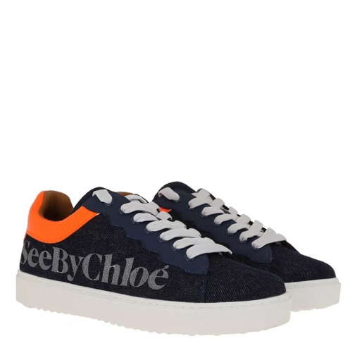 See By Chloé Sneakers Cotton Navy Low-Top Sneaker