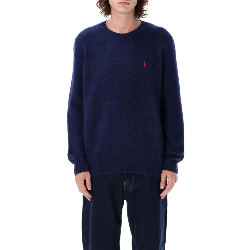 Polo Ralph Lauren Pullover Polo Wool-Blend Crew Neck Jumper Blue