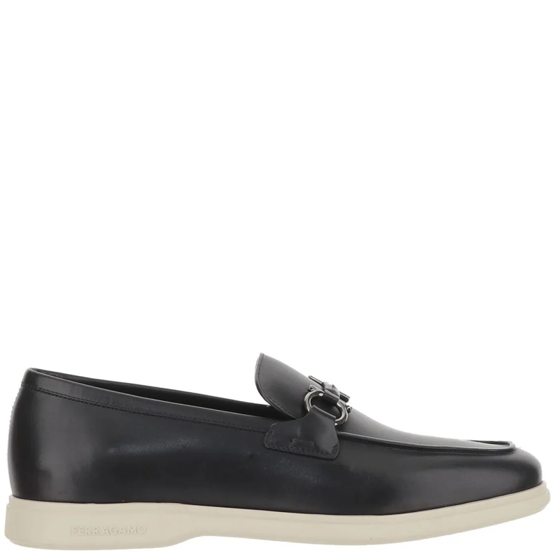 Salvatore Ferragamo Loafer Ganicini Leather Loafers Black