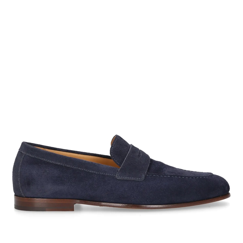 Heinrich Dinkelacker Monkstraps Loafer Amalfi Plain V dunkel-blau