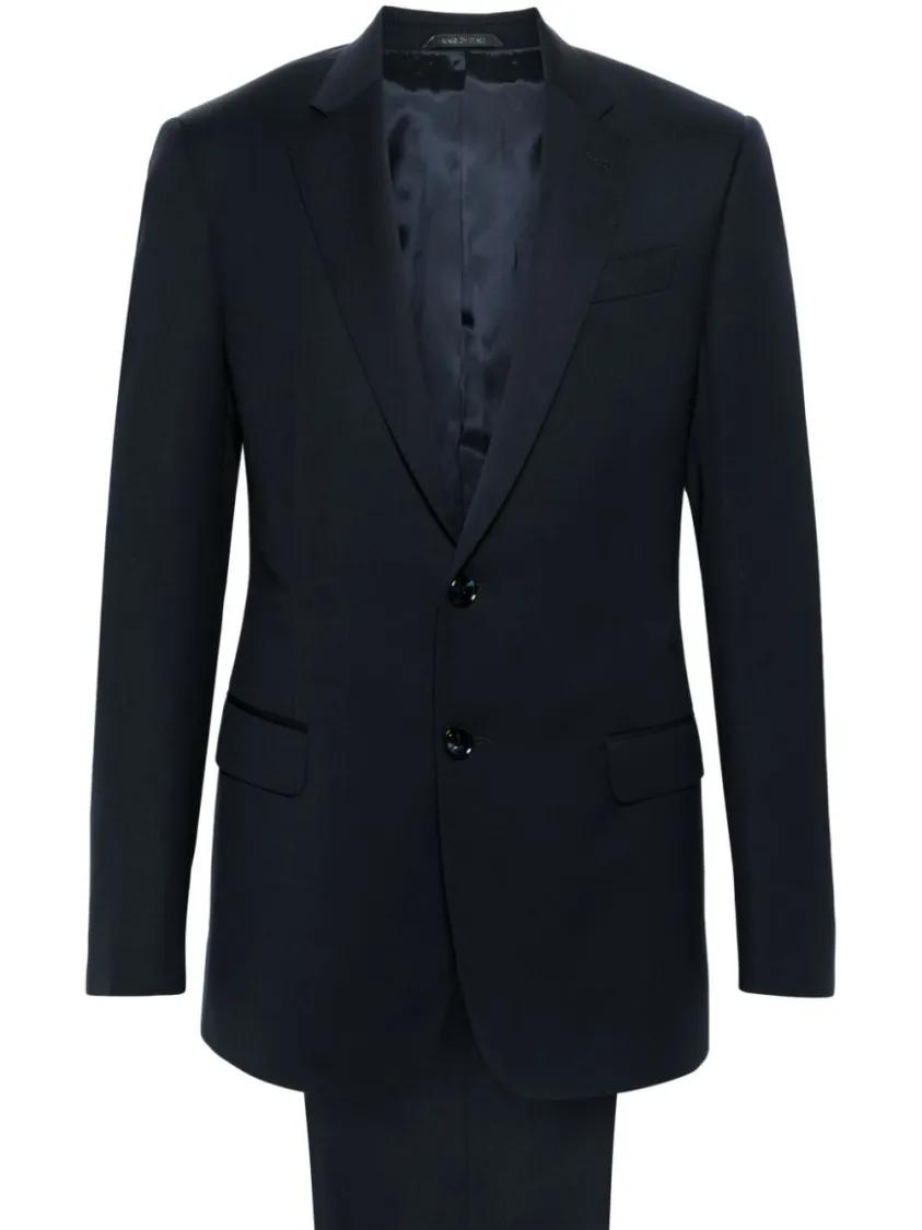 Giorgio Armani - Men%27s Suit - Größe 44 - blau