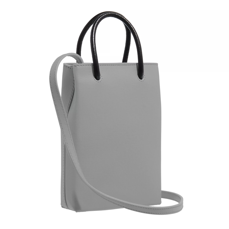 Balenciaga Crossbody Bag Black Front Logo Top Handle Bag Grey(Image 3)