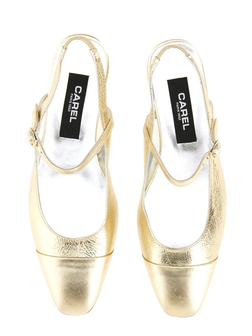 Thumbnail - Carel Paris Hohe Schuhe - "Ocean" Slingback - Gr. 37 (EU) - in Gold - für Damen