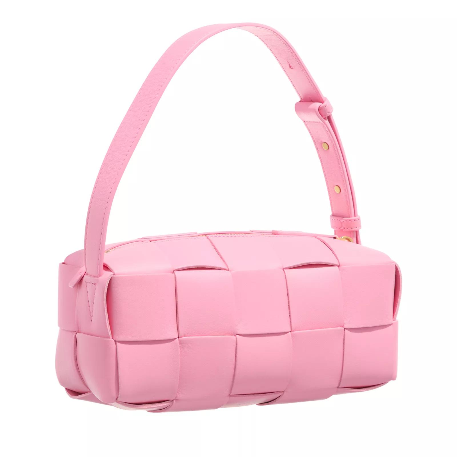 Bottega Veneta Crossbody bags Crick Cassette Crossbody Bag in poeder roze
