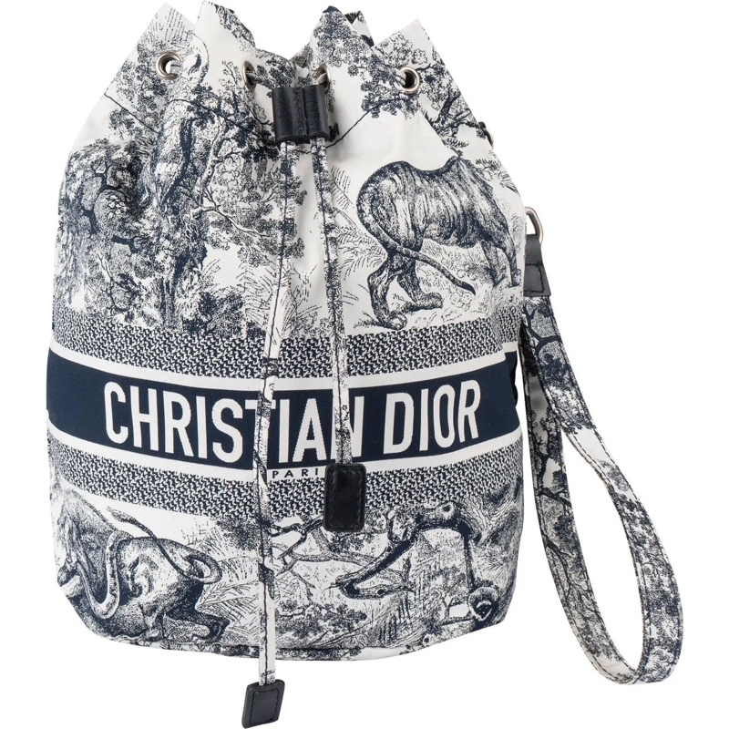 Christian Dior Tote Christian Dior Toile De Jouy Pouch Bag weiß