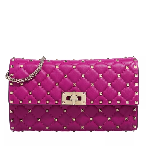 Valentino Garavani Rockstud Spike Crossbody Bag Poudre Rose/Violet