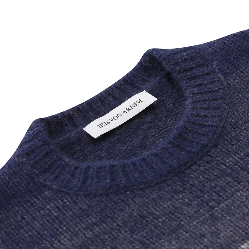 Iris von Arnim Pullover Pullover Felton aus Kaschmir-Seide-Mix blau(Image 4)