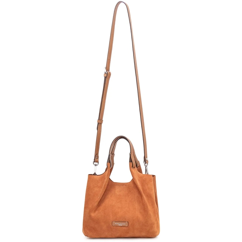 Gianni Chiarini Tote Borsa a Spalla Dua in Pelle Scamosciata beige(Image 2)