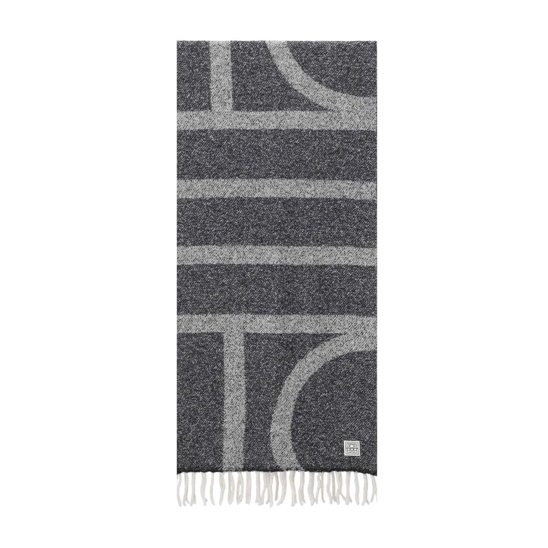 TOTEME Leichter Schal Schal aus Wolle grau