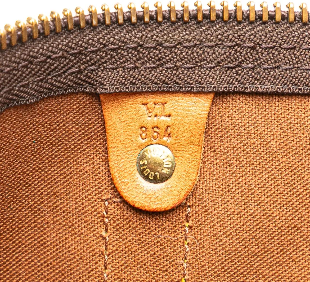 Thumbnail - Louis Vuitton Weekender - Monogram Keepall 50 - Gr. unisize - in Braun - für Damen