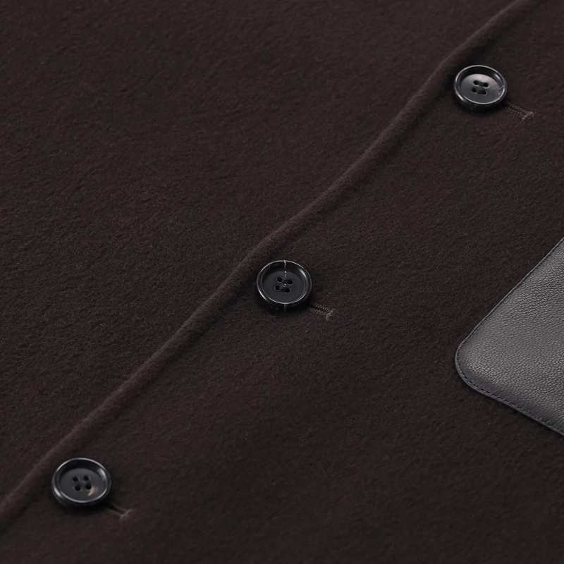 Arma Hemdjacke Overshirt Navid aus Wolle braun(Image 3)