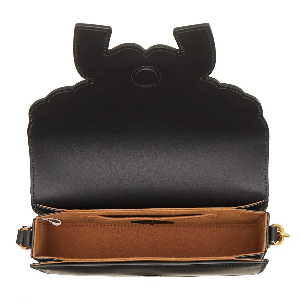 MCM Crossbody bags Himmel Leather Maxi Hn Crossbody Small in zwart