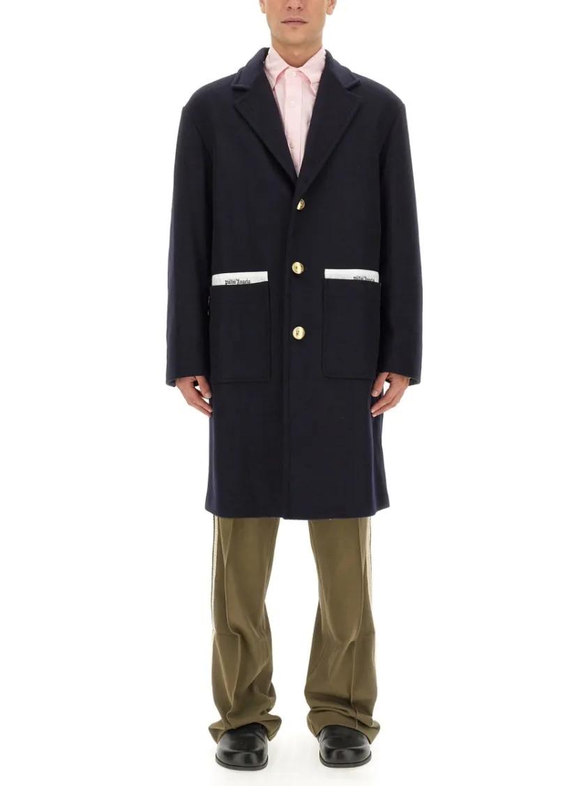 Thumbnail - Palm Angels - Tailored Coat - Größe 48 - blau
