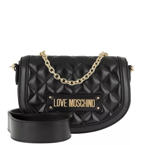 Love Moschino Quilted Nappa Pu Mini Crossbody Bag Nero Crossbody Bag