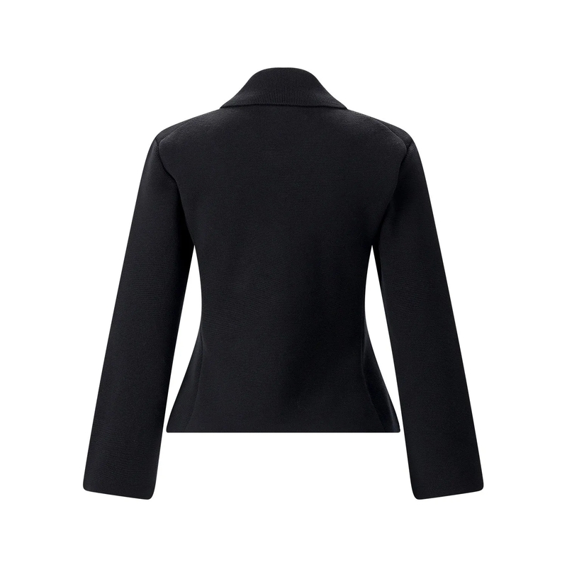 Saint Laurent Jacke Strickjacke aus Wolle schwarz(Image 2)