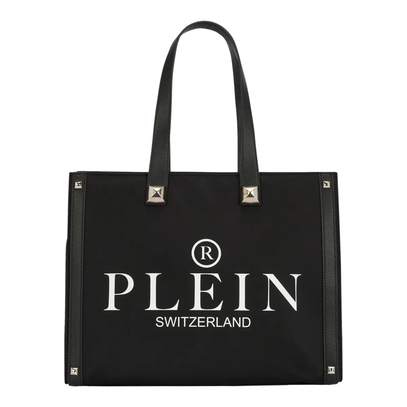 Philipp Plein Shopper Tragetasche Mit Nieten Verziert schwarz