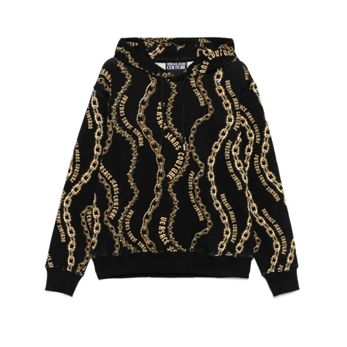 Versace Jeans Couture Hoodie Hooded Sweatshirt With Print Black