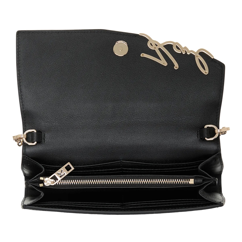 Karl Lagerfeld Wallet On A Chain K/Signature Cb Wallet Gp Black/Gold(Image 10)