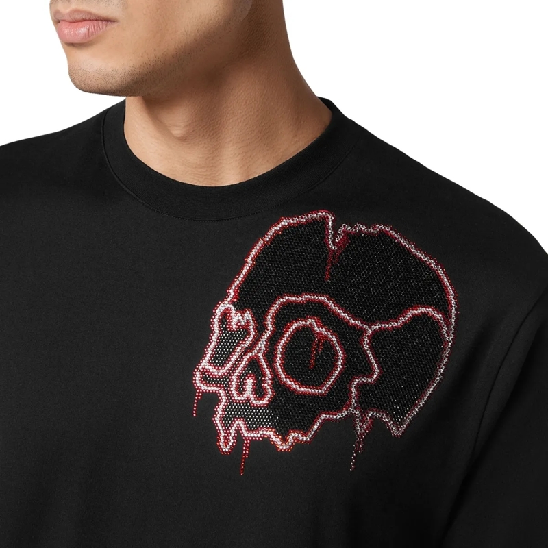Philipp Plein T-Shirt T-Shirt Skull Mit Schmucksteinen schwarz(Image 4)