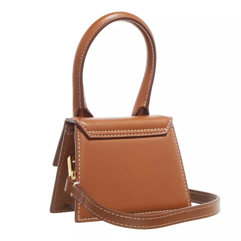 Jacquemus Micro sac Le Chiquito Top Handle Bag Leather Light Brown(Image 3)