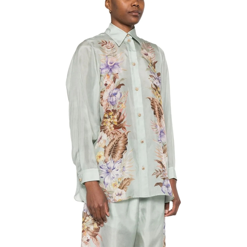 Zimmermann Bluse Shirts Verde Acqua grün(Image 4)