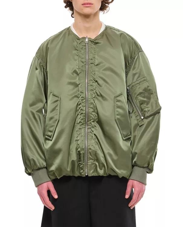 Wooyoungmi - Nylon Bomber Jacket - Größe 48 - green