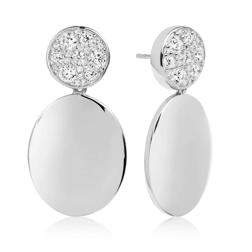 Sif Jakobs Jewellery Novara Uno Grande Earrings White Zirconia 925 Sterling Silver Drop Earring