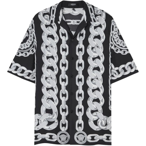 Versace Hauts décontractés Shirts Black schwarz