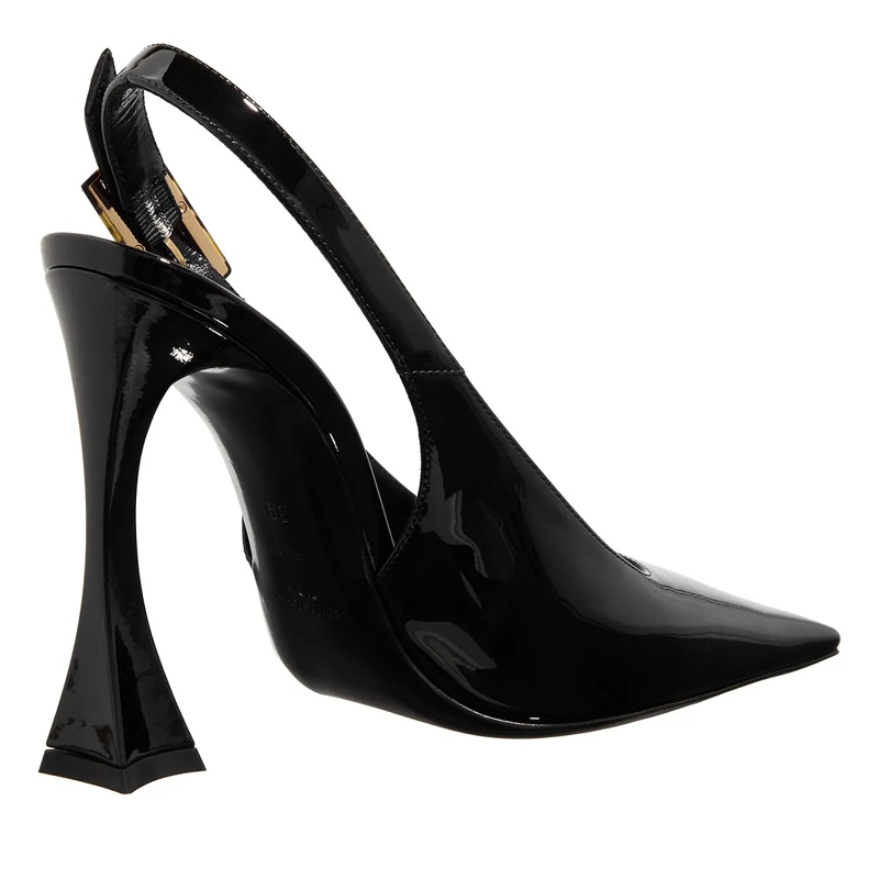 Saint Laurent Pumps Dune Patent Leather Slingback Pumps Black(Image 3)