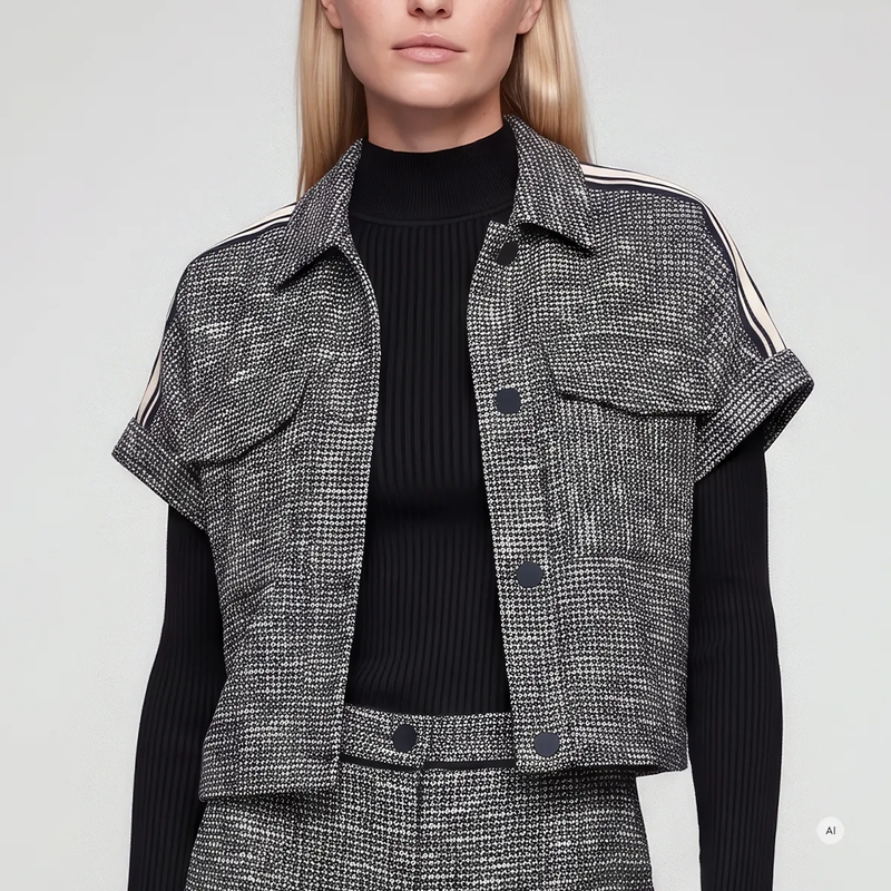 Marc Aurel Jacke Jacke- Elastische Bundverarbeitung- aufgesteppt blau(Image 3)