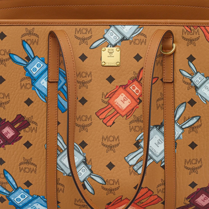 MCM Sac à provisions Mcm Toni Vi Shopper Med Co Cognac(Image 3)