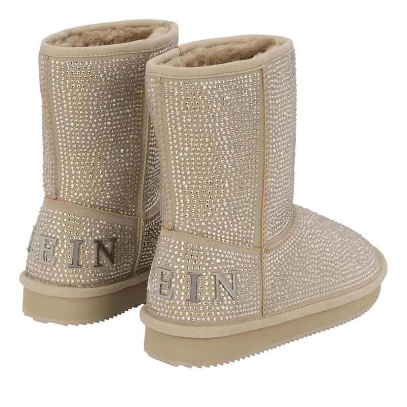 Philipp Plein Stiefel Stiefel Mid Flat Verziert beige(Image 5)