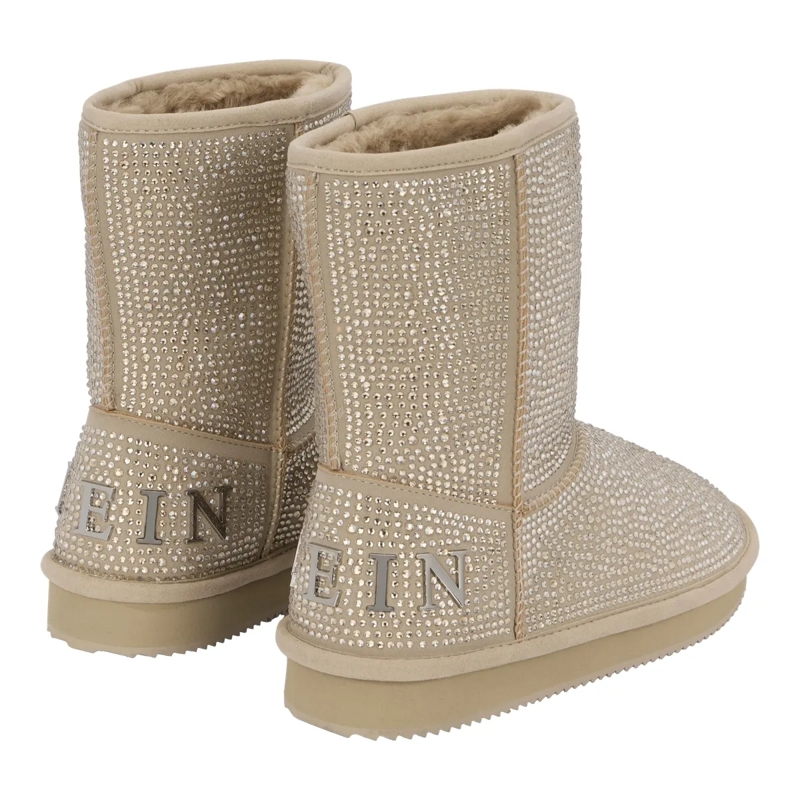 Philipp Plein Stiefel Stiefel Mid Flat Verziert beige(Image 3)