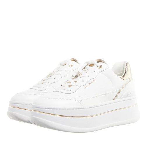 MICHAEL Michael Kors Plateau Sneaker Hayes Lace Up Pale Gold