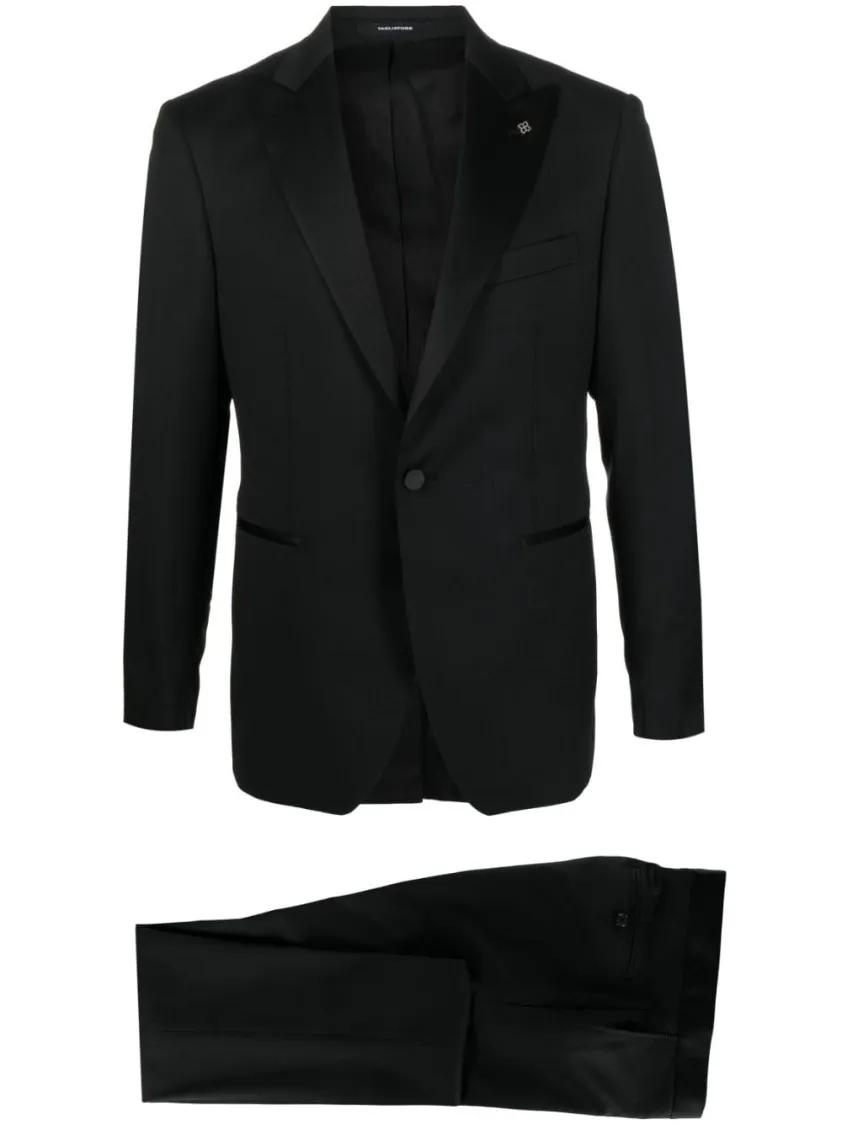 Tagliatore - Black Wool Suit - Größe 54 - schwarz